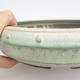 Ceramic bonsai bowl - 24 x 24 x 6 cm, color green - 2/3