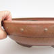 Ceramic bonsai bowl - 24 x 24 x 6,5 cm, red color - 2/3