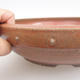 Ceramic bonsai bowl - 24 x 24 x 6,5 cm, red color - 2/3