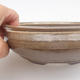 Ceramic bonsai bowl - 15,5 x 15,5 x 5 cm, brown color - 2/3