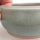Ceramic bonsai bowl 10 x 10 x 5 cm, color green - 2/3