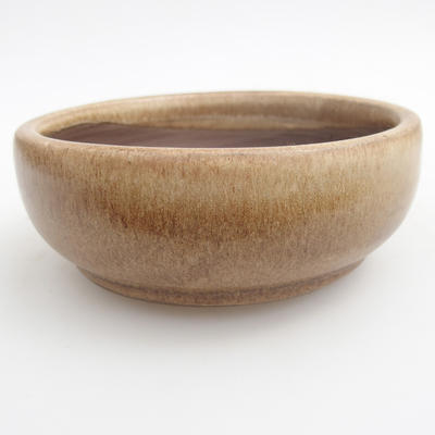 Ceramic bonsai bowl 11 x 11 x 4,5 cm, color beige - 2