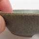 Ceramic bonsai bowl 9 x 9 x 2 cm, color green - 2/3