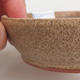 Ceramic bonsai bowl 11 x 11 x 3 cm, color beige - 2/3