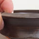Ceramic bonsai bowl 7 x 7 x 2,5 cm, color brown - 2/3