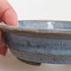 Ceramic bonsai bowl 11,5 x 11,5 x 3 cm, color blue - 2/3