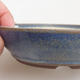 Ceramic bonsai bowl 12 x 12 x 3 cm, color blue - 2/3