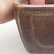 Ceramic bonsai bowl 13 x 9 x 4.5 cm, brown color - 2/4