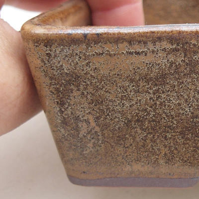 Ceramic bonsai bowl 12 x 9 x 3.5 cm, color brown - 2