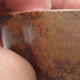 Ceramic bonsai bowl 10 x 8 x 3 cm, color brown - 2/4