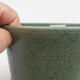Ceramic bonsai bowl 12 x 12 x 7,5 cm, color green - 2/3