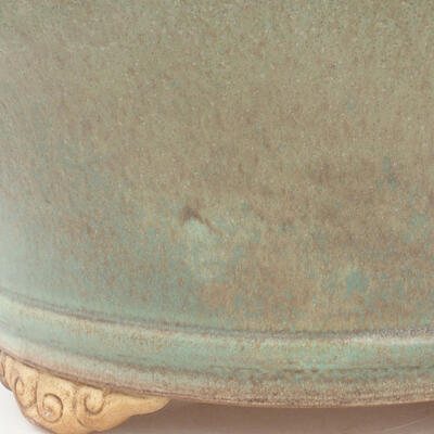 Ceramic bonsai bowl 28 x 28 x 12 cm, color green - 2