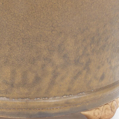 Ceramic bonsai bowl 32 x 32 x 14 cm, color brown - 2