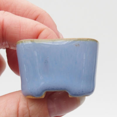 Mini bonsai bowl 3,5 x 3,5 x 2,5 cm, color blue - 2