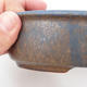 Ceramic bonsai bowl 19 x 15 x 4,5 cm, brown-blue color - 2/4
