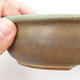 Ceramic bonsai bowl 22 x 17 x 5 cm, brown-green color - 2/4