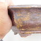 Ceramic bonsai bowl 24 x 21,5 x 8 cm, brown color - 2/4
