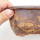 Ceramic bonsai bowl 22,5 x 18 x 7 cm, brown-green color - 2/4