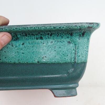 Bonsai bowl 23 x 23 x 10.5 cm, color green - 2