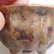 Ceramic bonsai bowl 8 x 8 x 4.5 cm, brown color - 2/3