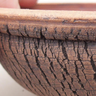 Ceramic bonsai bowl 15 x 15 x 4.5 cm, color cracked - 2