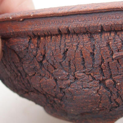 Ceramic bonsai bowl 15 x 15 x 4.5 cm, cracked color - 2