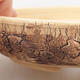 Ceramic bonsai bowl 15.5 x 15.5 x 3 cm, color cracked - 2/4