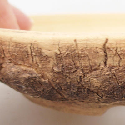 Ceramic bonsai bowl 14 x 14 x 3 cm, color cracked - 2