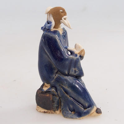 Ceramic figurine - a sage with a pipe - 2