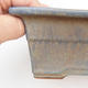 Ceramic bonsai bowl 2nd quality - 19,5 x 14 x 7,5 cm, brown-blue color - 2/4