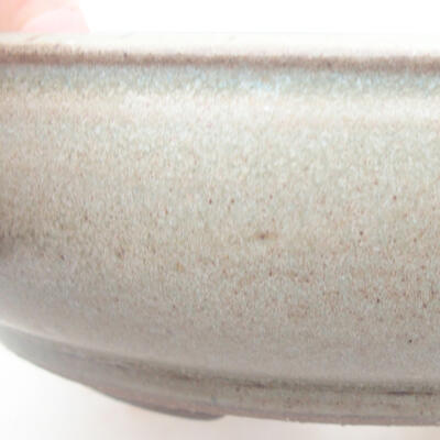 Ceramic bonsai bowl 18.5 x 18.5 x 5 cm, color green - 2