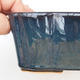 Ceramic bonsai bowl 2nd quality - 20 x 17 x 7 cm, brown-blue color - 2/4
