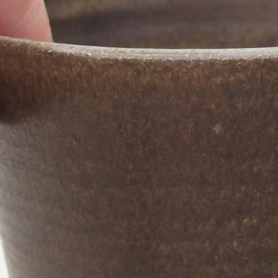 Ceramic bonsai bowl 10 x 10 x 9 cm, color brown - 2