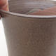 Ceramic bonsai bowl 16 x 16 x 17 cm, color brown - 2/3