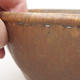 Ceramic bonsai bowl 15.5 x 15.5 x 6.5 cm, brown color - 2/3