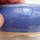 Ceramic bonsai bowl 8.5 x 8.5 x 4 cm, color blue - 2/3