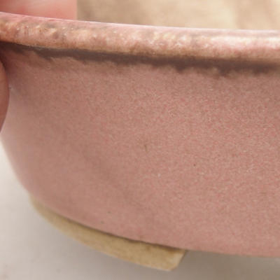 Ceramic bonsai bowl 14 x 12 x 3.5 cm, color pink - 2