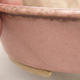 Ceramic bonsai bowl 14 x 12 x 3.5 cm, color pink - 2/3