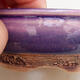 Ceramic bonsai bowl 9 x 9 x 4 cm, color purple - 2/3