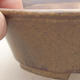 Ceramic bonsai bowl 14 x 12 x 3.5 cm, brown color - 2/3