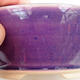 Ceramic bonsai bowl 13.5 x 13.5 x 5.5 cm, color purple - 2/3