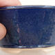 Ceramic bonsai bowl 14.5 x 14.5 x 6 cm, color blue - 2/3