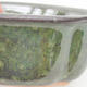 Ceramic bonsai bowl 13.5 x 11.5 x 6 cm, color green - 2/4