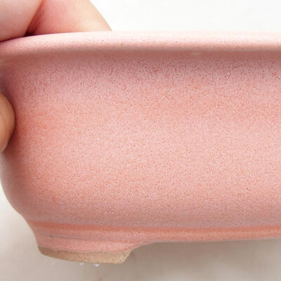 Ceramic bonsai bowl 15 x 12 x 6 cm, color pink - 2
