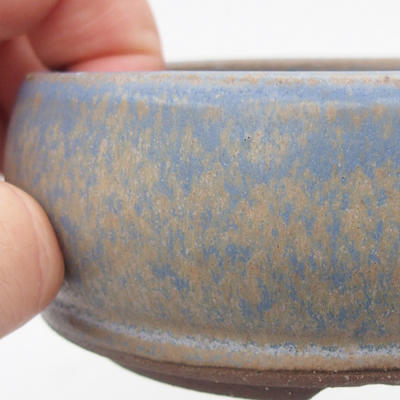 Ceramic bonsai bowl 10 x 10 x 3,5 cm, color blue - 2