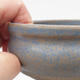 Ceramic bonsai bowl 10 x 10 x 4 cm, color blue - 2/4