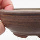 Ceramic bonsai bowl 10 x 10 x 3,5 cm, brown color - 2/4