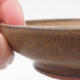 Ceramic bonsai bowl 11 x 11 x, 3 cm, brown color - 2/4