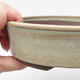 Ceramic bonsai bowl 17 x 17 x 4,5 cm, brown-green color - 2/4