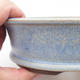 Ceramic bonsai bowl 16 x 16 x 5 cm, color blue - 2/4